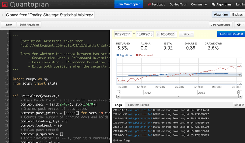 crypto quantopian